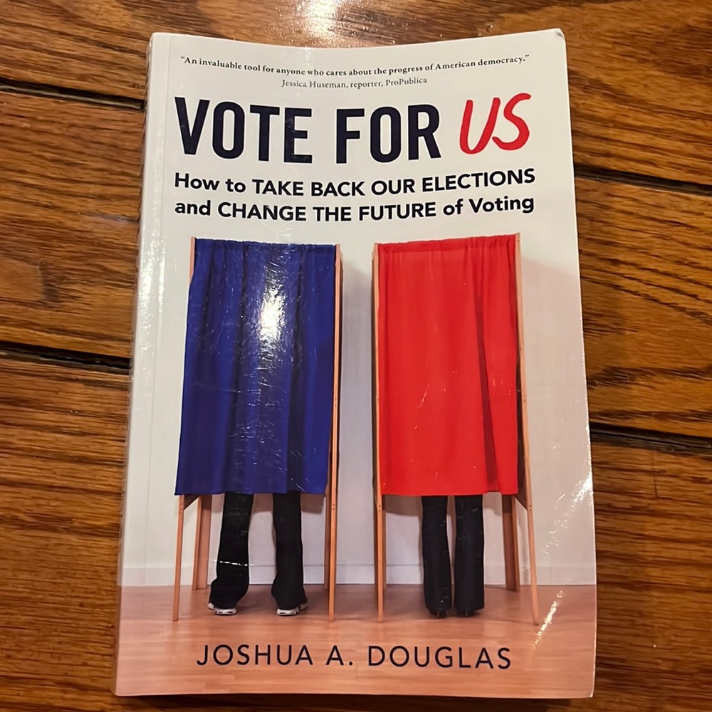 Paperback book !! “Vote For Us” by Joshua A. Douglas ** NON REFUNDABLE **